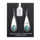 Natural Turquoise .925 Sterling Silver Certified Authentic Navajo Native American Handmade Dangle Earrings 97005 Natural Turquoise .925 Sterling Silver Certified Authentic Navajo Native American Handmade Dangle Earrings 97005