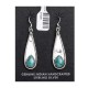 Natural Turquoise .925 Sterling Silver Certified Authentic Navajo Native American Handmade Dangle Earrings 97005 Natural Turquoise .925 Sterling Silver Certified Authentic Navajo Native American Handmade Dangle Earrings 97005