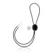 .925 Sterling Silver Certified Authentic Handmade Navajo Native American Black Onyx Leather Bolo Tie 1191-2