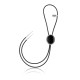 .925 Sterling Silver Certified Authentic Handmade Navajo Native American Black Onyx Leather Bolo Tie 1191-2