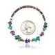Navajo Native American Natural Turquoise and AMETHYST Adjustable Wrap Bracelet 12739-1 Navajo Native American Natural Turquoise and AMETHYST Adjustable Wrap Bracelet 12739-1