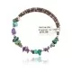 Navajo Native American Natural Turquoise and AMETHYST Adjustable Wrap Bracelet 12739-1 Navajo Native American Natural Turquoise and AMETHYST Adjustable Wrap Bracelet 12739-1