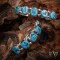 .925 Sterling Silver Handmade Navajo Native American Natural Turquoise Cuff Bracelet 12766-1 .925 Sterling Silver Handmade Navajo Native American Natural Turquoise Cuff Bracelet 12766-1
