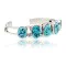 .925 Sterling Silver Handmade Navajo Native American Natural Turquoise Cuff Bracelet 12766-1 .925 Sterling Silver Handmade Navajo Native American Natural Turquoise Cuff Bracelet 12766-1