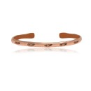 Feather Pure Copper Certified Authentic Handmade Navajo Native American Cuff Bracelet 12887-1
