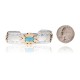Kokopelli 12kt Gold Filled and .925 Sterling Silver Certified Authentic Handmade Delicate Navajo Native American Natural Turquoise Cuff Bracelet 12966-5 Kokopelli 12kt Gold Filled and .925 Sterling Silver Certified Authentic Handmade Delicate Navajo Native American Natural Turquoise Cuff Bracelet 12966-5
