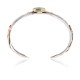 Kokopelli 12kt Gold Filled and .925 Sterling Silver Certified Authentic Handmade Delicate Navajo Native American Natural Turquoise Cuff Bracelet 12966-5 Kokopelli 12kt Gold Filled and .925 Sterling Silver Certified Authentic Handmade Delicate Navajo Native American Natural Turquoise Cuff Bracelet 12966-5