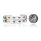 Natural Turquoise Nickel Brass Certified Authentic Navajo Native American Handmade Horse Bracelet 13031-5