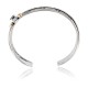 Natural Turquoise Nickel Brass Certified Authentic Navajo Native American Handmade Horse Bracelet 13031-5