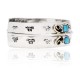 Natural Turquoise Nickel Brass Certified Authentic Navajo Native American Handmade Horse Bracelet 13031-5