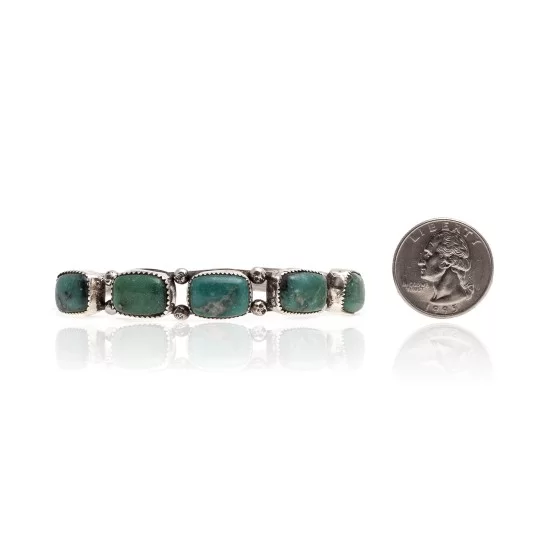 Handmade Nugget Navajo .925 Sterling Silver Natural Turquoise Native American Cuff Bracelet 13169 Handmade Nugget Navajo .925 Sterling Silver Natural Turquoise Native American Cuff Bracelet 13169