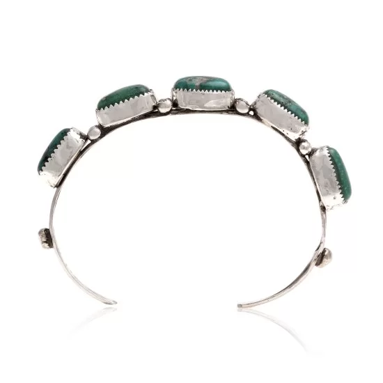 Handmade Nugget Navajo .925 Sterling Silver Natural Turquoise Native American Cuff Bracelet 13169 Handmade Nugget Navajo .925 Sterling Silver Natural Turquoise Native American Cuff Bracelet 13169