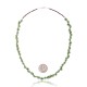 Gaspeite .925 Sterling Silver Certified Authentic Navajo Native American Chain Necklace 15295-2
