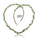 Gaspeite .925 Sterling Silver Certified Authentic Navajo Native American Chain Necklace 15295-2