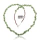Gaspeite .925 Sterling Silver Certified Authentic Navajo Native American Chain Necklace 15295-2