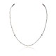 .925 Sterling Silver Certified Authentic Navajo Native American Natural White and Turquoise Chain Necklace 15975-8 .925 Sterling Silver Certified Authentic Navajo Native American Natural White and Turquoise Chain Necklace 15975-8