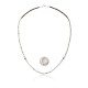 .925 Sterling Silver Certified Authentic Navajo Native American Natural White and Turquoise Chain Necklace 15975-8 .925 Sterling Silver Certified Authentic Navajo Native American Natural White and Turquoise Chain Necklace 15975-8