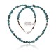 .925 Sterling Silver Certified Authentic Navajo Native American Natural Turquoise and Hematite Necklace  16072