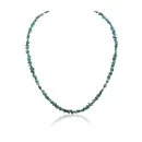 .925 Sterling Silver Navajo Native American Natural Turquoise and Hematite Necklace 16072
