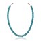 Magnesite Disk .925 Sterling Silver Certified Authentic Navajo Native American Necklace Chain 18209