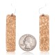 Pure Copper Certified Authentic Navajo Native American Hammered Dangle Earrings 18244 Pure Copper Certified Authentic Navajo Native American Hammered Dangle Earrings 18244