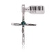 Cross .925 Sterling Silver Certified Authentic Handmade Navajo Native American Natural Turquoise Pendant 24373 Cross .925 Sterling Silver Certified Authentic Handmade Navajo Native American Natural Turquoise Pendant 24373