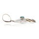 Horse 12kt Gold Filled and .925 Sterling Silver Certified Authentic Handmade Very Delicate Navajo Native American Natural Turquoise Pendant 24510-1