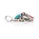 Flower .925 Sterling Silver Certified Authentic Handmade Navajo Native American Natural Turquoise and Coral Pendant 26211-1