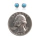 .925 Sterling Silver Certified Authentic Handmade Navajo Native American Natural Turquoise Stud Earrings 27104-4 .925 Sterling Silver Certified Authentic Handmade Navajo Native American Natural Turquoise Stud Earrings 27104-4