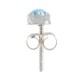 .925 Sterling Silver Certified Authentic Handmade Navajo Native American Natural Turquoise Stud Earrings 27104-4 .925 Sterling Silver Certified Authentic Handmade Navajo Native American Natural Turquoise Stud Earrings 27104-4