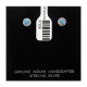 Delicate .925 Sterling Silver Certified Authentic Handmade Navajo Native American Natural Turquoise Stud Earrings  27228
