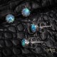 .925 Sterling Silver Certified Authentic Handmade Delicate Navajo Native American Blue Opal Stud Earrings 371129406676 .925 Sterling Silver Certified Authentic Handmade Delicate Navajo Native American Blue Opal Stud Earrings 371129406676
