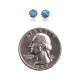 .925 Sterling Silver Certified Authentic Handmade Delicate Navajo Native American Blue Opal Stud Earrings 371129406676 .925 Sterling Silver Certified Authentic Handmade Delicate Navajo Native American Blue Opal Stud Earrings 371129406676