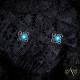 .925 Sterling Silver Certified Authentic Navajo Native American Natural Turquoise Stud Earrings 390910172471