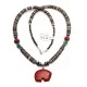 Carved Bear .925 Sterling Silver Navajo Native American Natural Turquoise Red Jasper Necklace and Pendant 750133-51 Carved Bear .925 Sterling Silver Navajo Native American Natural Turquoise Red Jasper Necklace and Pendant 750133-51