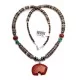 Carved Bear .925 Sterling Silver Navajo Native American Natural Turquoise Red Jasper Necklace and Pendant 750133-51 Carved Bear .925 Sterling Silver Navajo Native American Natural Turquoise Red Jasper Necklace and Pendant 750133-51