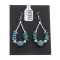 Natural Turquoise .925 Sterling Silver Navajo Native American Dangle Earrings 18153 Natural Turquoise .925 Sterling Silver Navajo Native American Dangle Earrings 18153