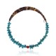 Natural Turquoise and Coral Certified Authentic Navajo Native American Adjustable Wrap Bracelet 22131