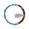 Natural Turquoise and Coral Navajo Native American Adjustable Wrap Bracelet 22131 Natural Turquoise and Coral Navajo Native American Adjustable Wrap Bracelet 22131