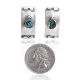 Sun Natural Turquoise .925 Sterling Silver and Nickel Navajo Native American Handmade Stud Earrings 24375 Sun Natural Turquoise .925 Sterling Silver and Nickel Navajo Native American Handmade Stud Earrings 24375