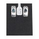 Sun Natural Turquoise .925 Sterling Silver and Nickel Certified Authentic Navajo Native American Handmade Stud Earrings 24375