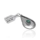 Drop Turquoise .925 Sterling Silver Navajo Native American Handmade Pendant 24553 Drop Turquoise .925 Sterling Silver Navajo Native American Handmade Pendant 24553