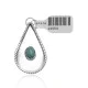 Drop Turquoise .925 Sterling Silver Navajo Native American Handmade Pendant 24553 Drop Turquoise .925 Sterling Silver Navajo Native American Handmade Pendant 24553