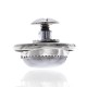White Howlite .925 Sterling Silver Certified Authentic Navajo Native American Handmade Concho Button 24559