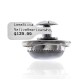 White Howlite .925 Sterling Silver Certified Authentic Navajo Native American Handmade Concho Button 24559