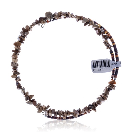 Wild Horse Certified Authentic Navajo Native American Adjustable Choker Wrap Necklace 25572