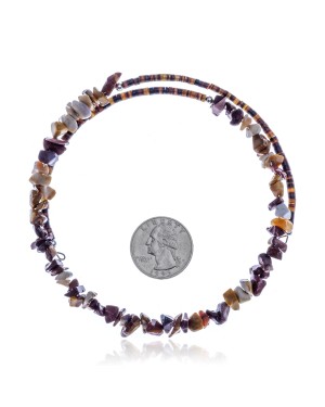 Jasper Certified Authentic Navajo Native American Adjustable Choker Wrap Necklace 25573