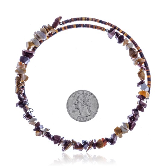 Jasper Certified Authentic Navajo Native American Adjustable Choker Wrap Necklace 25573