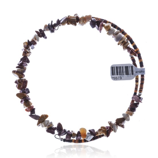 Jasper Certified Authentic Navajo Native American Adjustable Choker Wrap Necklace 25573