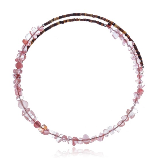 Genuine Stones Certified Authentic Navajo Native American Adjustable Choker Wrap Necklace Chain 255555